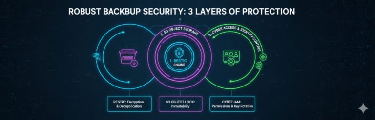 Security Backup - 3 layers of security